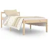 Image de vidaXL Cadre de lit Bois de pin massif 90x190 cm Simple