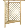 Image de vidaXL Vidaxl Pergola D'angle Avec Banc 166x81x174 Cm Bois De Pin Imprã©Gnã©