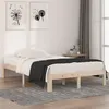 Image de vidaXL Cadre de lit bois massif 120x190 cm petit double
