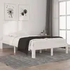 Image de vidaXL Cadre de lit sans matelas blanc bois de pin massif 120x200 cm810361