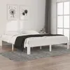 Image de vidaXL Cadre de lit sans matelas blanc bois de pin massif 160x200 cm810376