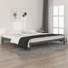 Image de vidaXL Cadre de lit sans matelas bois massif de pin gris 200x200 cm