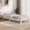 Image de vidaXL Cadre de lit sans matelas blanc bois de pin massif 90x200 cm810481