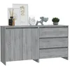 Image de vidaXL Buffets 2 pcs Sonoma gris Bois d'ingÃ©nierie