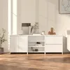 Image de vidaXL Buffets 3 pcs Blanc Bois d'ingénierie