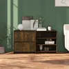 Image de vidaXL Buffets 2 pcs Chêne fumé Bois d'ingénierie