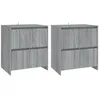 Image de vidaXL Buffets 2 pcs Sonoma gris 70x41x75 cm AgglomÃ©rÃ©