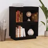 Image de vidaXL Armoire console Noir 60x34x75 cm Bois de pin solide813823
