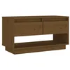 Image de vidaXL Meuble TV Marron miel 74x34x40 cm Bois de pin massif