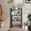 Image de vidaXL Bibliothèque/Séparateur de pièce Gris 80x35x125 cm Pin massif813906