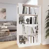 Image de vidaXL Bibliothèque/Séparateur de pièce Blanc 80x25x132 cm Pin massif814060