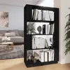 Image de vidaXL Bibliothèque/Séparateur de pièce Noir 80x25x132 cm Pin massif814063