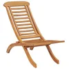 Image de Vidaxl Chaise De Jardin Pliable 50x90x69 Cm Bois De Teck Massif