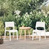Image de vidaXL Chaises de jardin lot de 2 Blanc Polypropylène317726