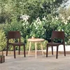 Image de vidaXL Chaises de jardin lot de 2 Moka Polypropylène317727