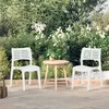 Image de vidaXL Chaises de jardin lot de 2 Blanc Polypropylène317729