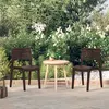 Image de vidaXL Chaises de jardin lot de 2 Moka Polypropylène317730