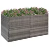 Image de vidaXL Jardinière Gris 157x80x80 cm Résine tressée319178