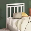 Image de vidaXL Tête de lit Blanc 106x4x100 cm Bois massif de pin
