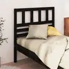 Image de vidaXL Tête de lit Noir 106x4x100 cm Bois massif de pin