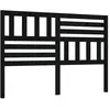 Image de vidaXL TÃªte de lit Noir 126x4x100 cm Bois massif de pin