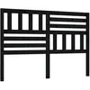Image de vidaXL TÃªte de lit Noir 146x4x100 cm Bois massif de pin