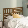 Image de vidaXL Tête de lit Marron miel 156x4x100 cm Bois massif de pin