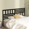Image de vidaXL Tête de lit Noir 206x4x100 cm Bois massif de pin