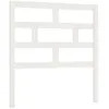 Image de vidaXL TÃªte de lit Blanc 96x4x100 cm Bois massif de pin
