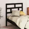 Image de vidaXL Tête de lit Noir 96x4x100 cm Bois massif de pin