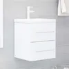 Image de vidaXL Armoire d'évier avec lavabo intégré Blanc Aggloméré3099032