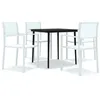 Image de Vidaxl Ensemble De Salle Ã Manger De Jardin 5 Pcs Blanc
