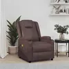 Image de vidaXL Fauteuil de massage Marron Similicuir