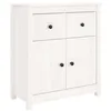 Image de vidaXL Buffet Blanc 70x35x80 cm Bois massif de pin