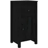 Image de vidaXL Vidaxl Buffet Noir 40x35x80 Cm Bois Massif De Pin