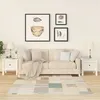 Image de vidaXL Tables d'appoint 2 pcs Blanc 40x40x39 cm Bois massif de pin