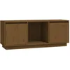 Image de vidaXL Vidaxl Meuble Tv Marron Miel 110,5x35x44 Cm Bois De Pin Massif