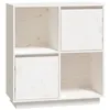 Image de vidaXL Buffet Blanc 74x35x80 cm Bois massif de pin
