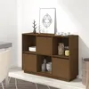 Image de vidaXL Buffet Marron miel 110,5x35x80 cm Bois massif de pin814357
