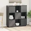 Image de vidaXL Buffet Gris 110,5x35x117 cm Bois massif de pin814371