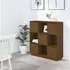 Image de vidaXL Buffet Marron miel 110,5x35x117 cm Bois massif de pin814372
