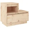 Image de vidaXL Vidaxl Table De Chevet 60x34x51 Cm Bois De Pin Solide