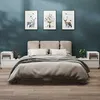Image de vidaXL Tables de chevet 2 pcs Blanc 60x34x51 cm Bois de pin solide