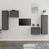 Image de vidaXL Meubles TV 4 pcs Gris Bois massif de pin3100251