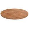 Image de vidaXL Dessus de table rond Marron clair Ã30x1,5 cm Bois chÃªne traitÃ©