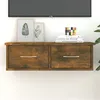 Image de vidaXL Armoire murale Chêne fumé 60x26x18,5 cm Bois d'ingénierie