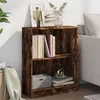 Image de vidaXL Bibliothèque Chêne fumé 60x24x76 cm Bois d'ingénierie815084
