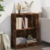 Image de Vidaxl BibliothÃ¨que ChÃªne FumÃ© 60x24x76 Cm Bois D'ingÃ©nierie