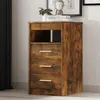 Image de vidaXL Armoire à tiroirs Chêne fumé 40x50x76 cm Bois d'ingénierie815093