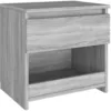 Image de vidaXL Table de chevet Sonoma gris 40x30x39 cm Bois d'ingÃ©nierie